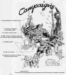 the crossroad of Vierville sketch drawn by an GI of an air engineer battalion
