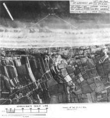 (détails) Photo du 27 avril 1944, le fossé antichar est encore inachevé. (détails) (détails) WN64, le 6 juin vers13h00