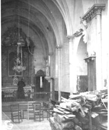 Sammlungsdokument: Die Kirche von Vierville vor und nach der Landung