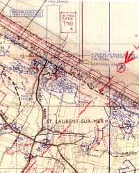 (détails) Plan des Moulins avant-guerre. En principe toutes les villas au nord du Moulin des Benoit étaient détruites par les Allemands, à l'exception de celles entourées