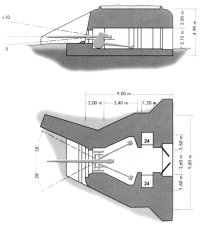 Standard-Design einer Kasematte für 88mm Barrel
