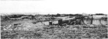 (détails) (février 44) Les canons avant leur déplacement par les Allemands, suite aux bombardements (détails)