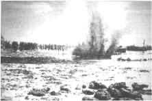 Explosion d'un dépôt de mines