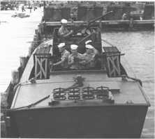 Plan of a LCS (Landing Craft Support). These LCS formed the Fire Support Group 62, which could approach the coast very close (details)
