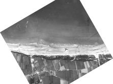 (see details) (1947) Notice the 2 stranded cargo ships on the beach