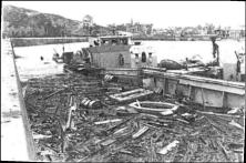 (détails) Epave de barge allemande (détails) Le mur antichar qui barrait l'accès de la ville depuis la plage